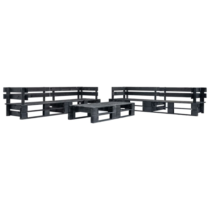 Set Mobilier De Grădină Din Paleți, 6 Piese, , Lemn