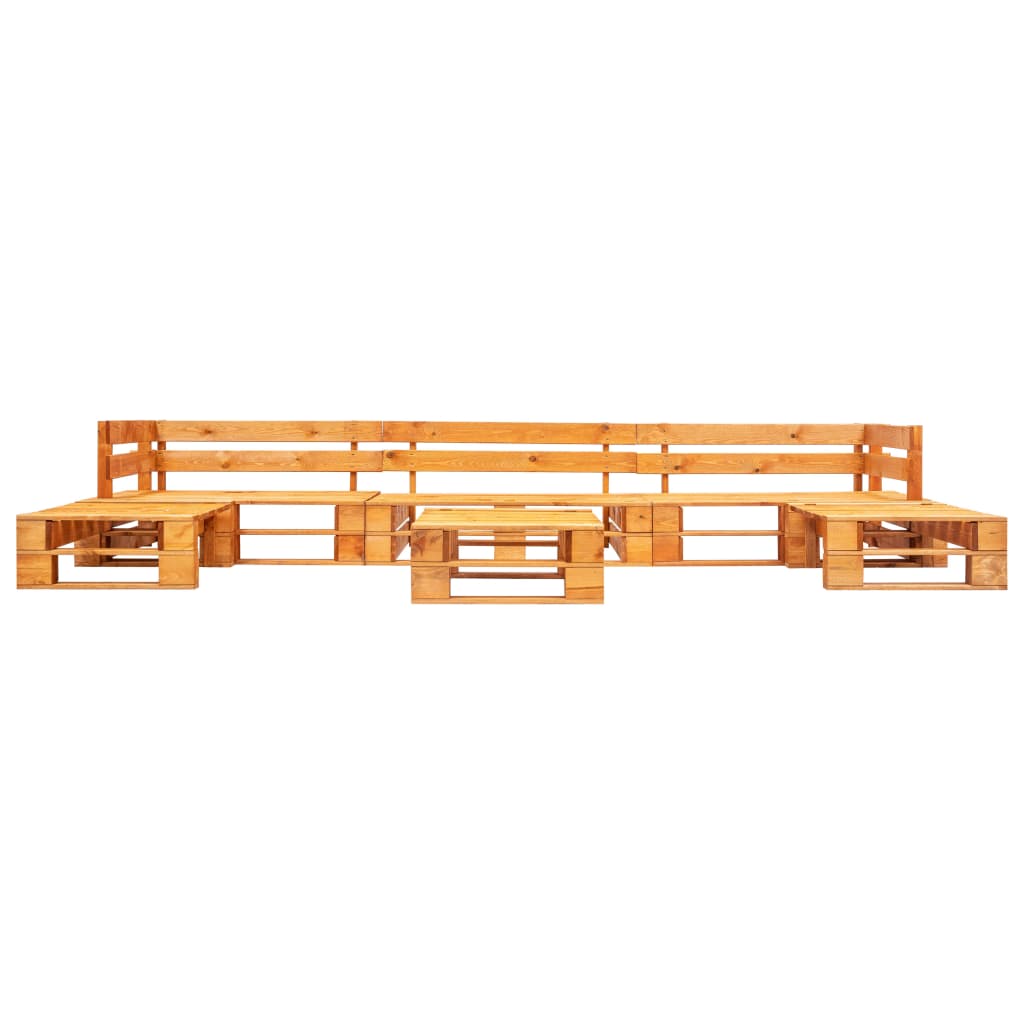 Set Mobilier De Grădină Paleți, 6 Piese, , Lemn