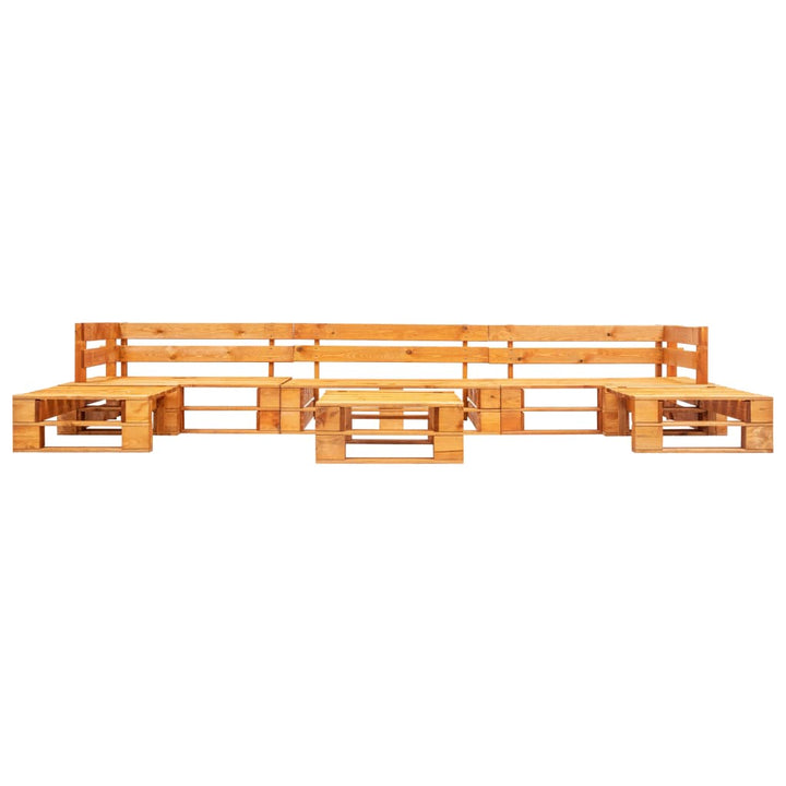 Set Mobilier De Grădină Paleți, 6 Piese, , Lemn