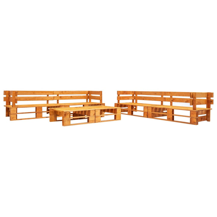 Set Mobilier De Grădină Din Paleți, 6 Piese, , Lemn