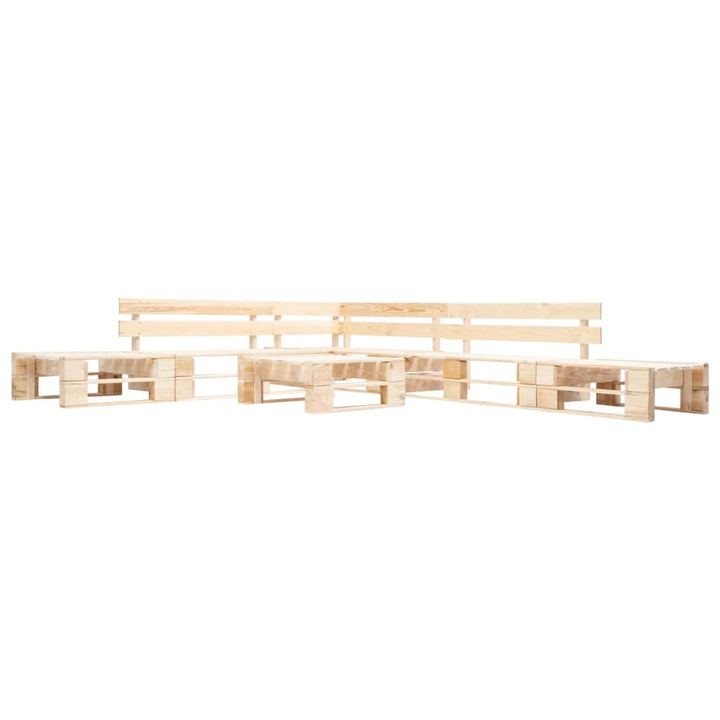 Set Mobilier De Grădină Din Paleți, 6 Piese, , Lemn