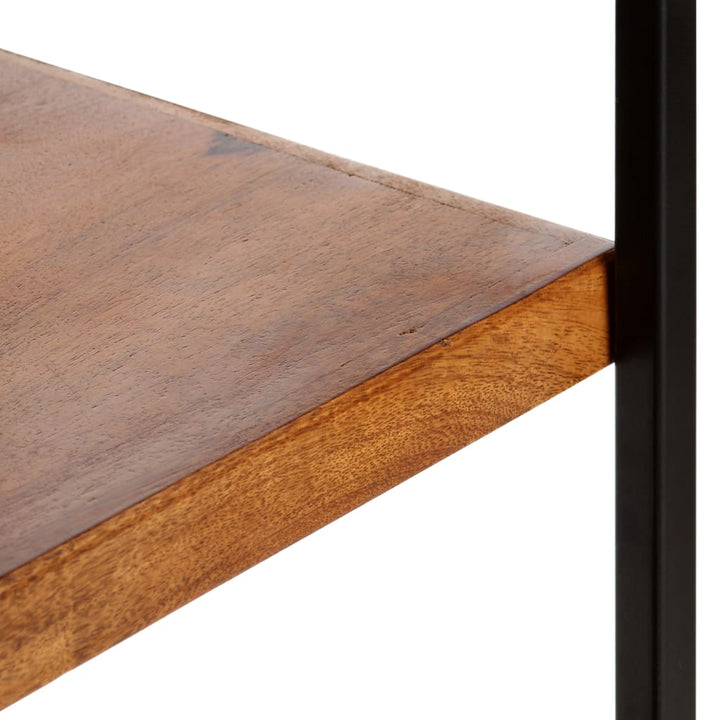 Bibliotecă 4 Rafturi 6 Sertare 122X36X181 Cm Lemn Masiv Mango