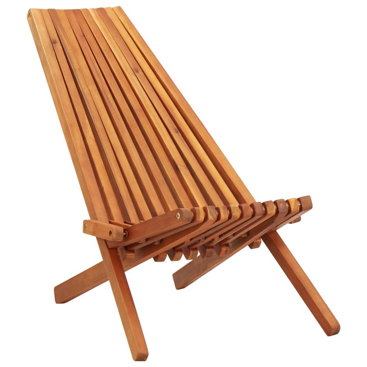 Șezlong De Exterior Pliabil, Lemn Masiv De Acacia