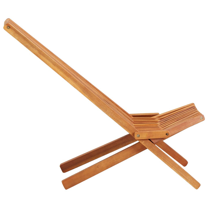Șezlong De Exterior Pliabil, Lemn Masiv De Acacia