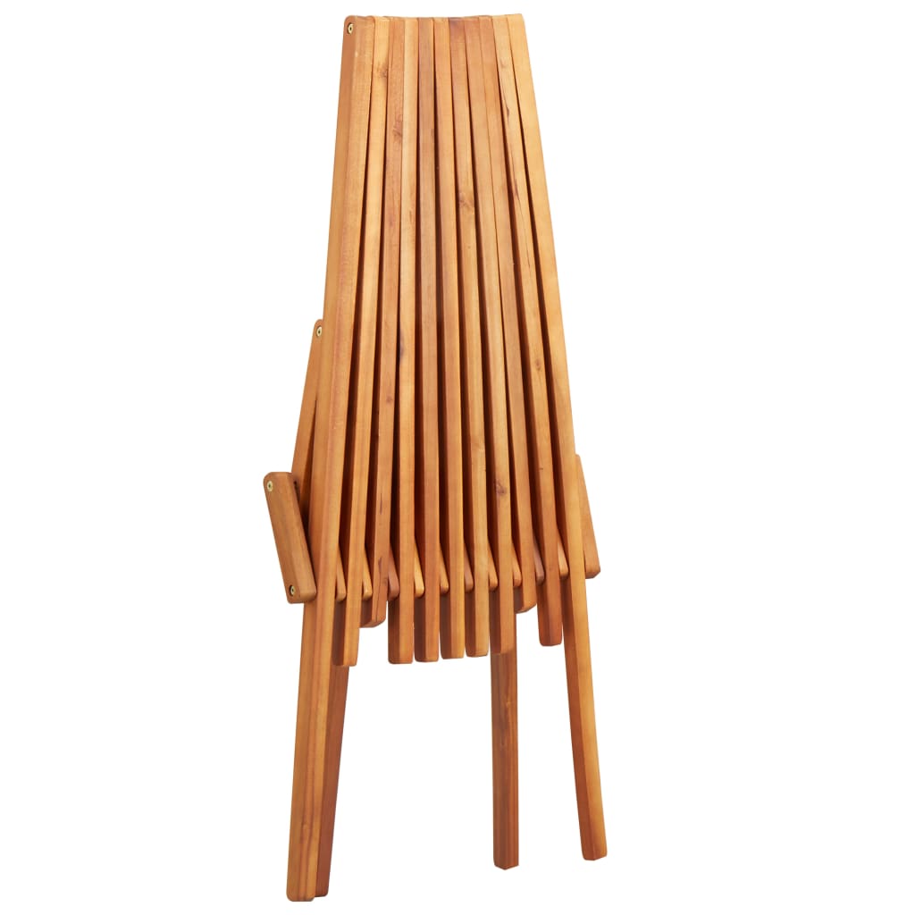 Șezlong De Exterior Pliabil, Lemn Masiv De Acacia