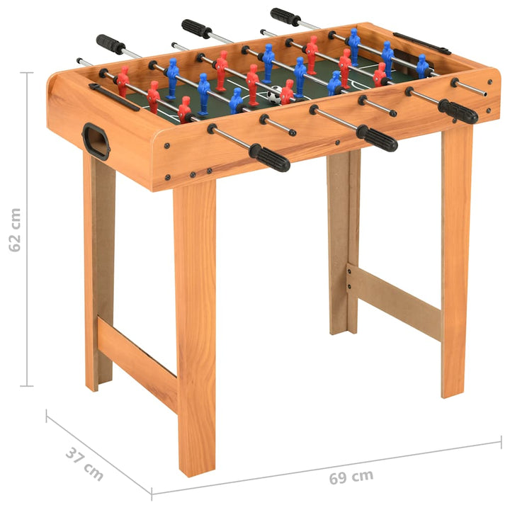 Mini Masă De Fotbal, 69 X 37 X 62 Cm, Arțar