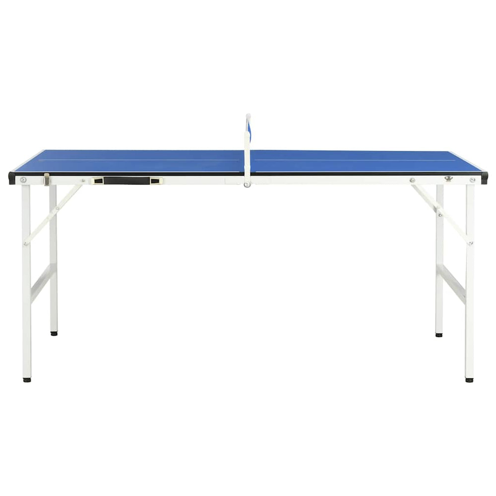 Masă De Ping Pong Cu Fileu, Albastru, 152 X 76 X 66 Cm