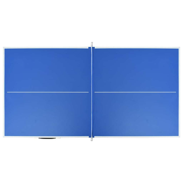 Masă De Ping Pong Cu Fileu, Albastru, 152 X 76 X 66 Cm