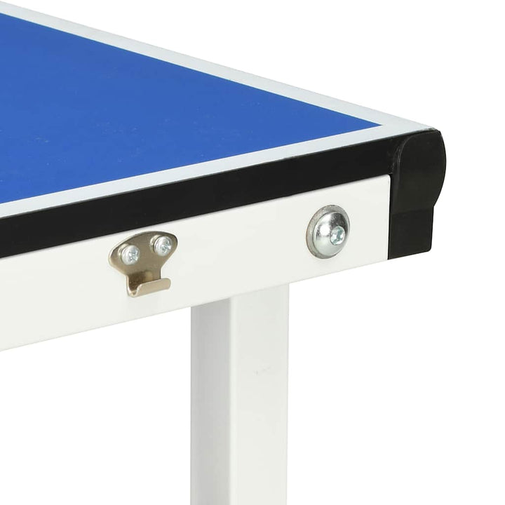 Masă De Ping Pong Cu Fileu, Albastru, 152 X 76 X 66 Cm