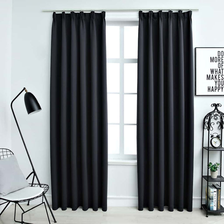 Draperii Opace Cu Cârlige, 2 Buc., ,