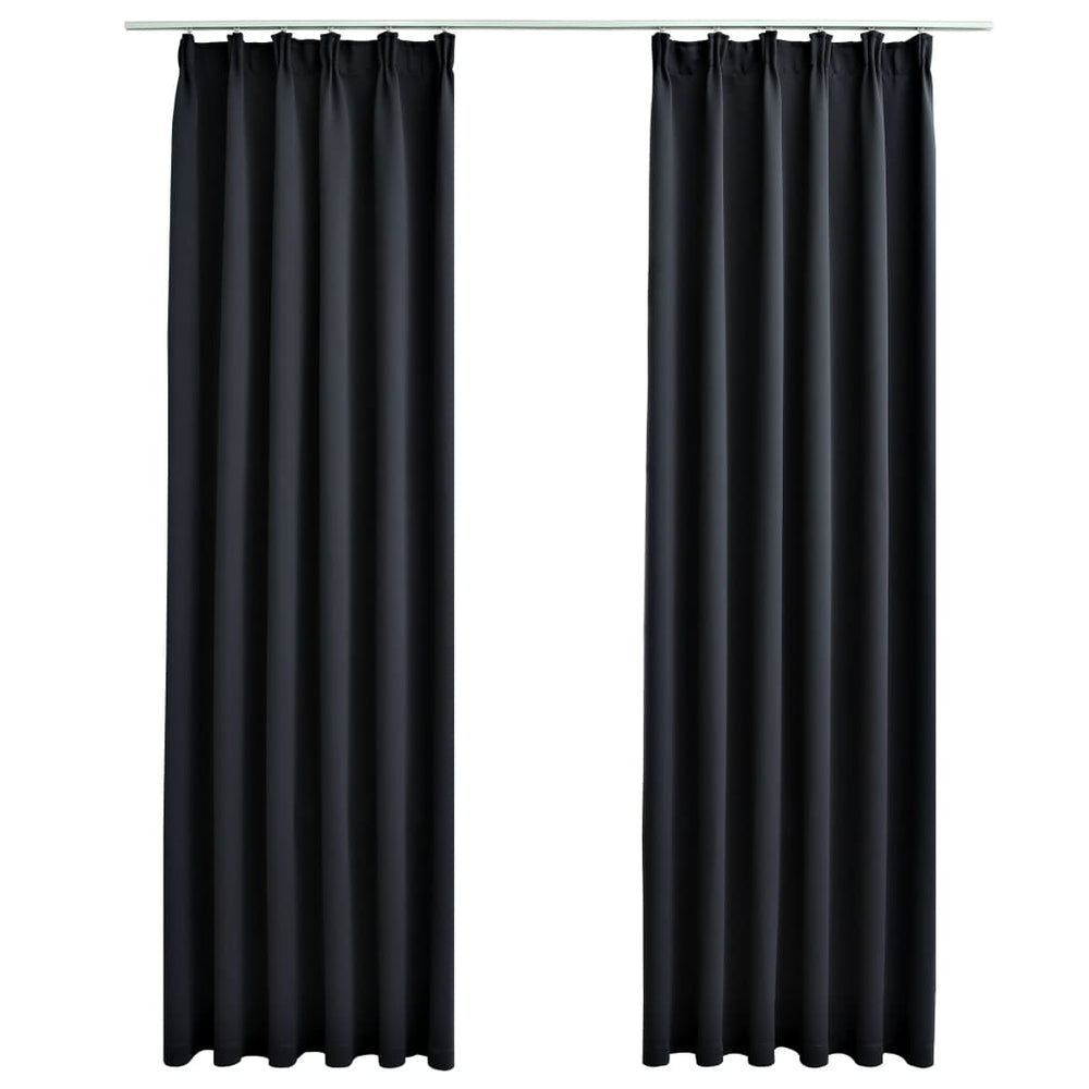 Draperii Opace Cu Cârlige, 2 Buc., ,