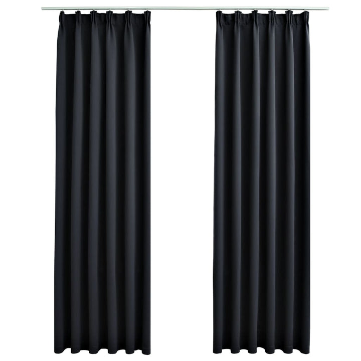 Draperii Opace Cu Cârlige, 2 Buc., ,