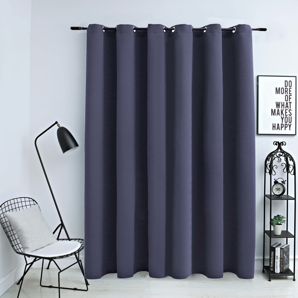 Draperie Opacă Cu Inele Metalice, , 290 X 245 Cm