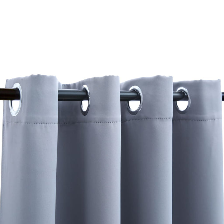 Draperii Opace Cu Inele Metalice, 2 Buc., ,