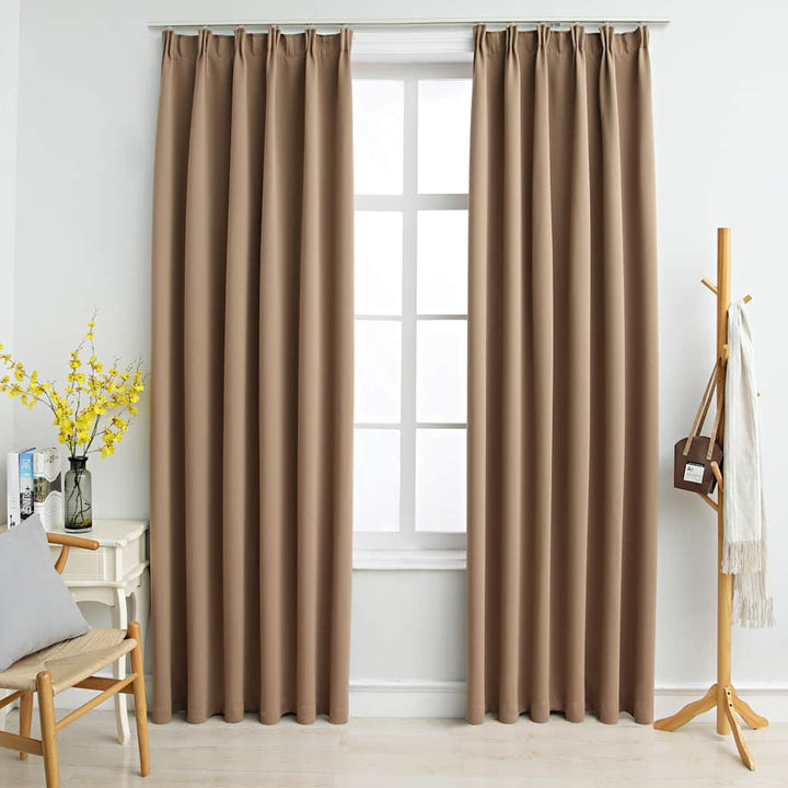 Draperii Opace Cu Cârlige, 2 Buc., ,