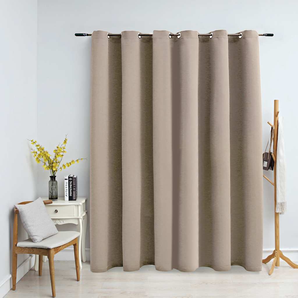 Draperie Opacă Cu Inele Metalice, , 290 X 245 Cm