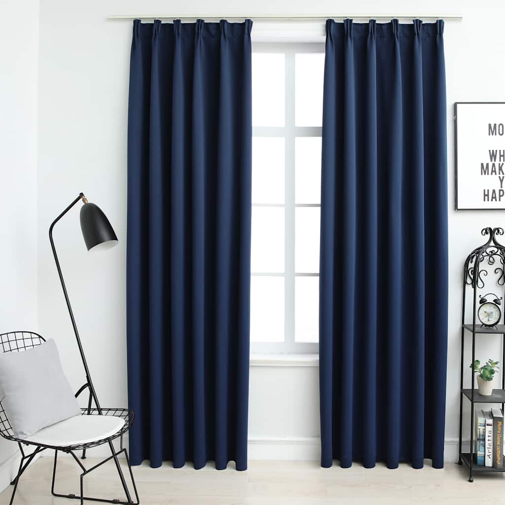 Draperii Opace Cu Cârlige, 2 Buc., ,