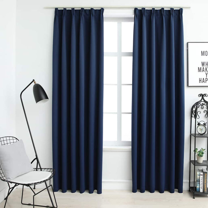 Draperii Opace Cu Cârlige, 2 Buc., ,