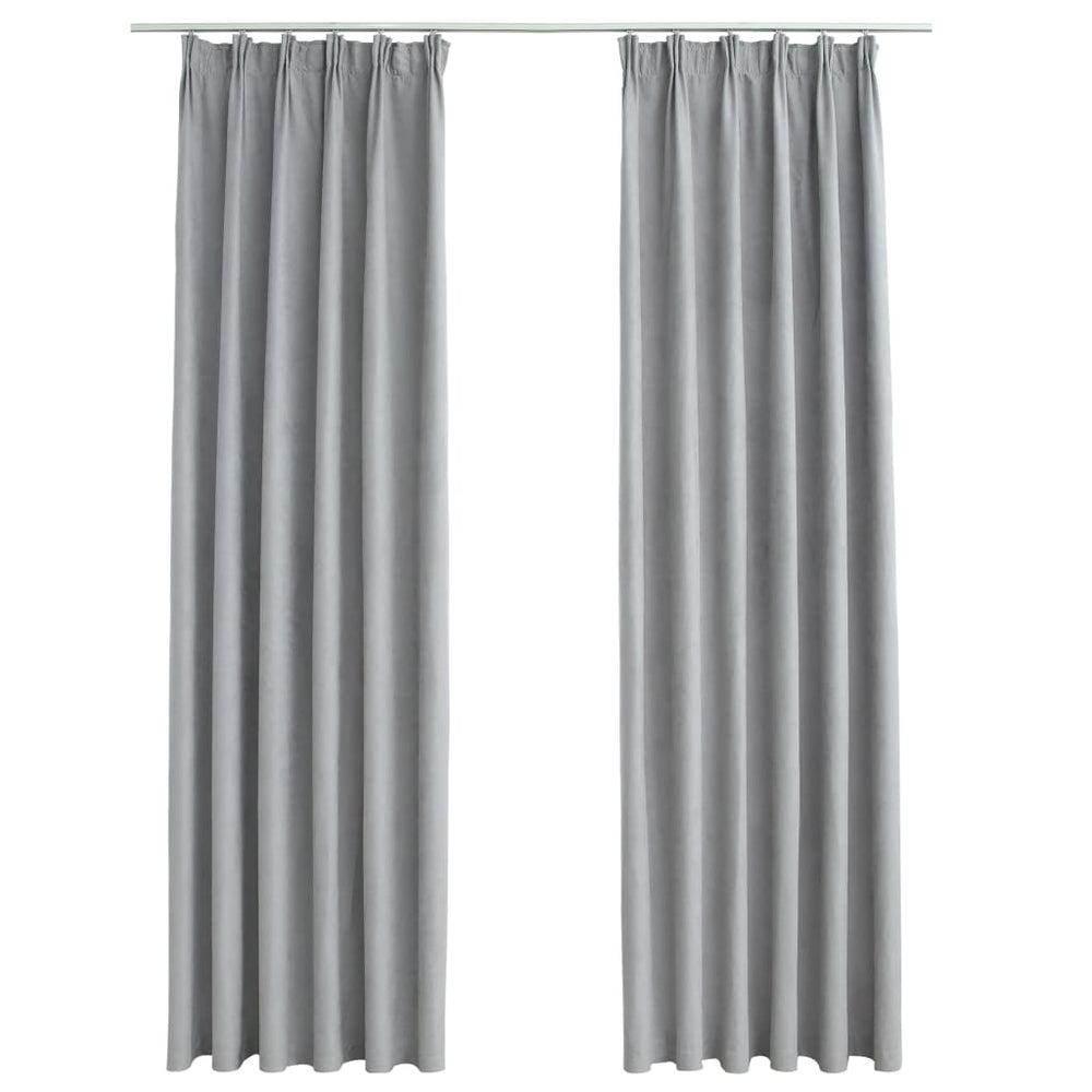 Draperii Opace Cu Cârlige, 2 Buc., ,