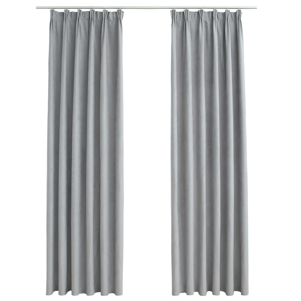 Draperii Opace Cu Cârlige, 2 Buc., ,