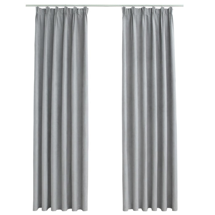 Draperii Opace Cu Cârlige, 2 Buc., ,