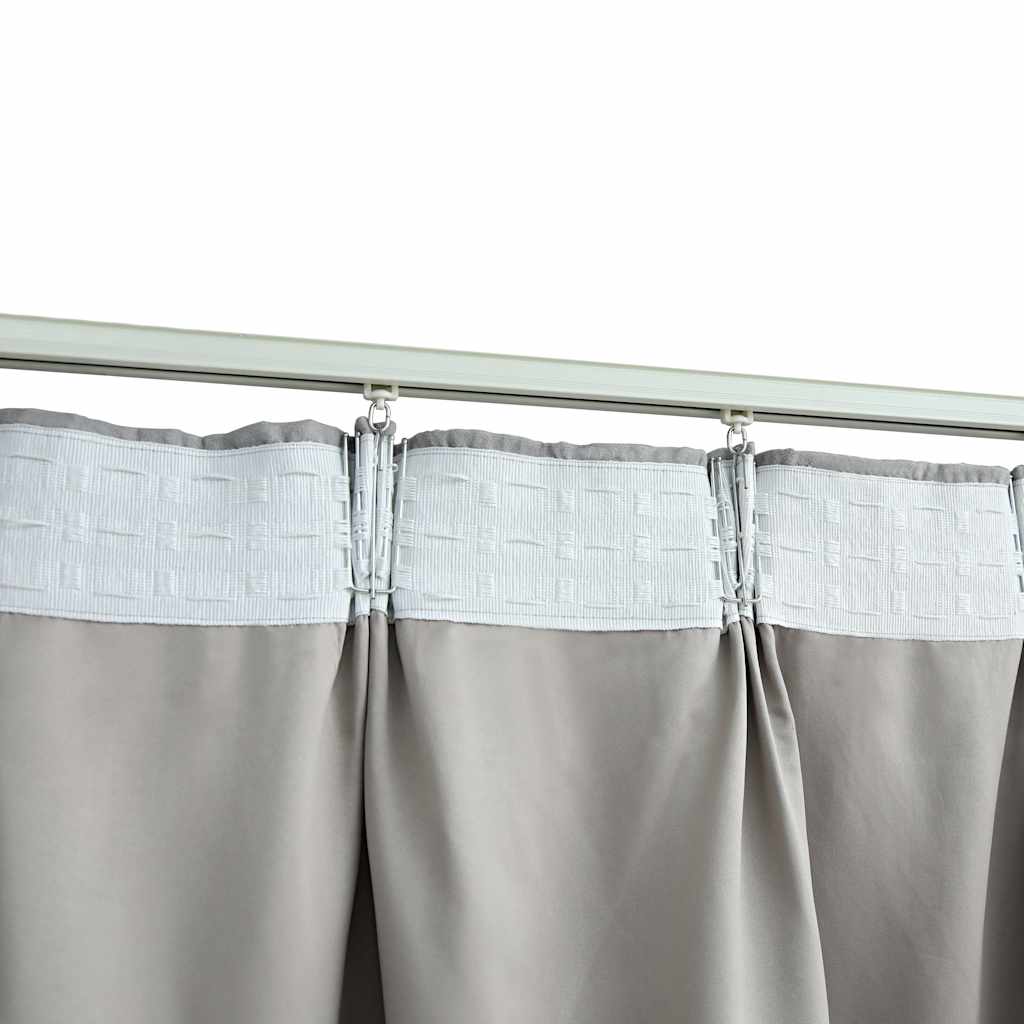 Draperii Opace Cu Cârlige, 2 Buc., ,