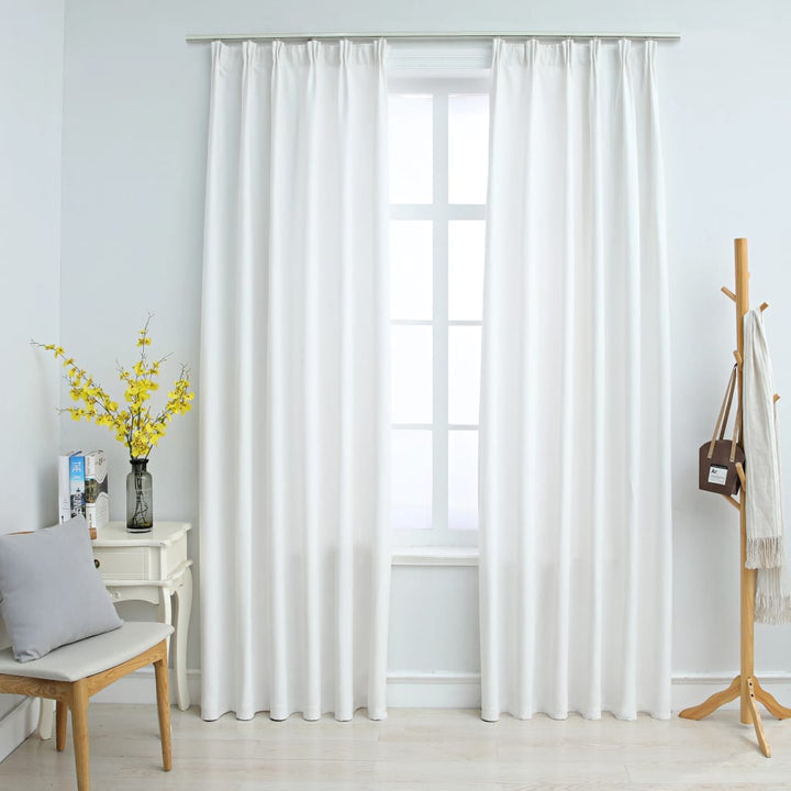 Draperii Opace Cu Cârlige, 2 Buc., ,