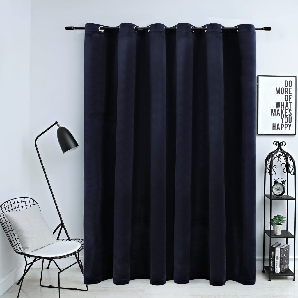 Draperie Opacă, , 290X245 Cm, Catifea, Inele Metalice