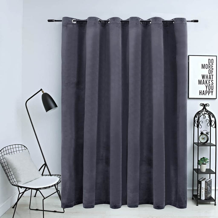 Draperie Opacă, , 290X245 Cm, Catifea, Inele Metalice
