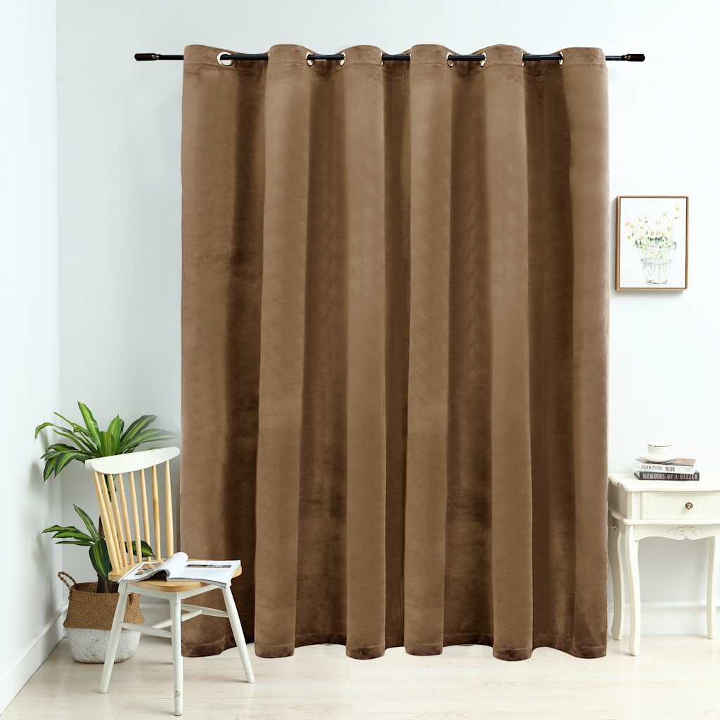 Draperie Opacă, , 290X245 Cm, Catifea, Inele Metalice