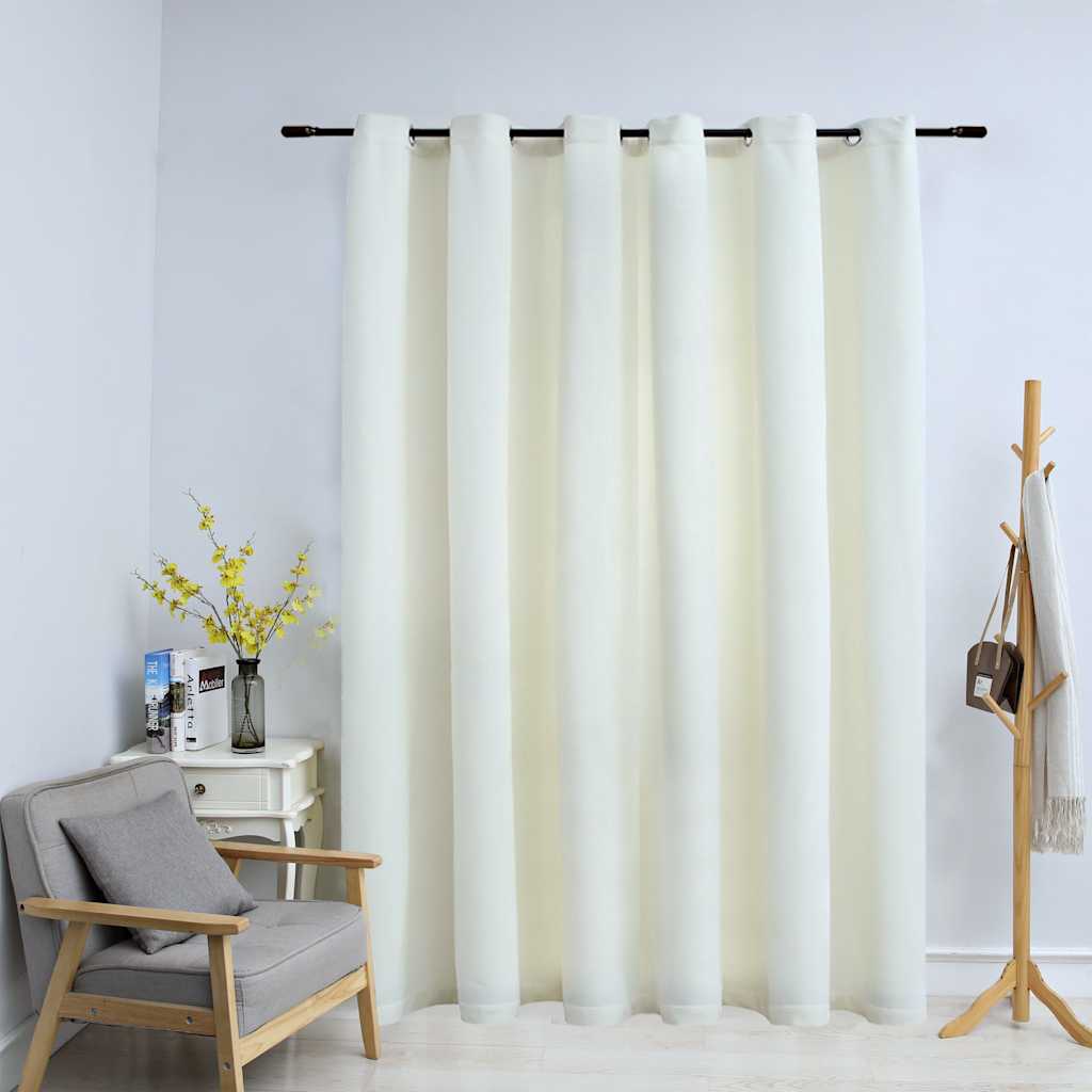 Draperie Opacă, , 290X245 Cm, Catifea, Inele Metalice