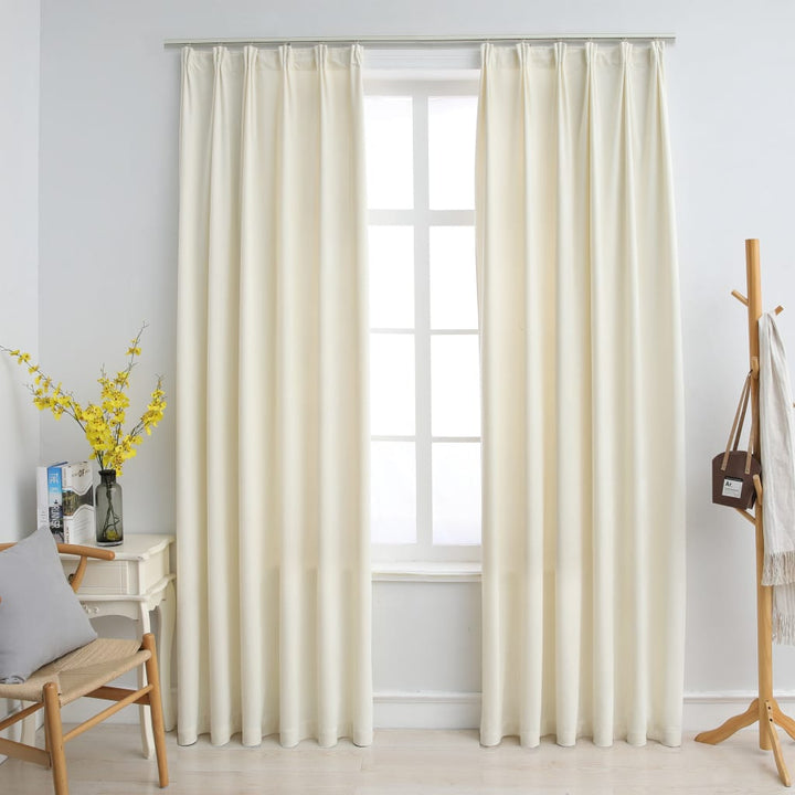 Draperii Opace Cu Cârlige, 2 Buc., , , Catifea