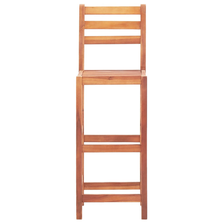 Scaune De Bar, 2 Buc., Lemn Masiv De Acacia