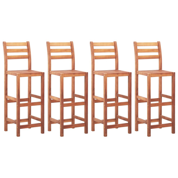Scaune De Bar, 2 Buc., Lemn Masiv De Acacia
