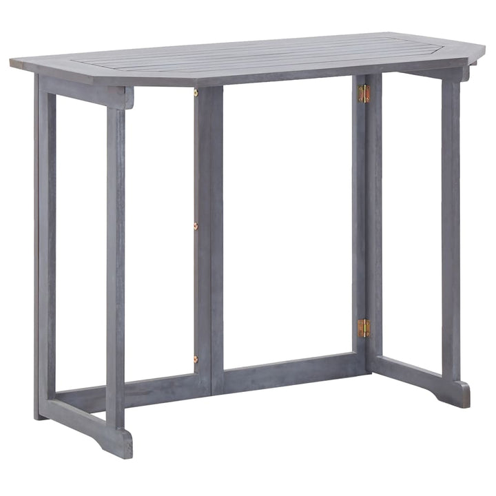 Masă De Balcon Pliabilă, 90X50X74 Cm, Lemn Masiv De Acacia