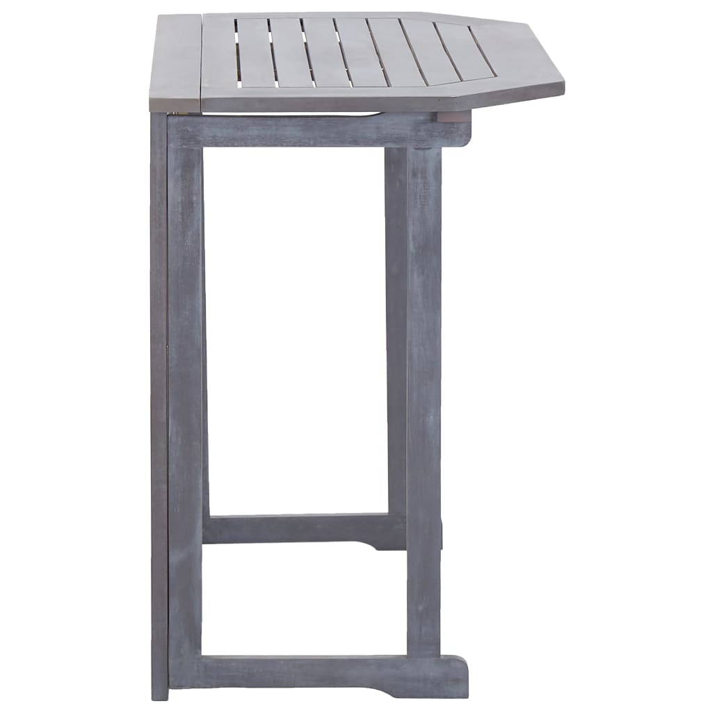 Masă De Balcon Pliabilă, 90X50X74 Cm, Lemn Masiv De Acacia