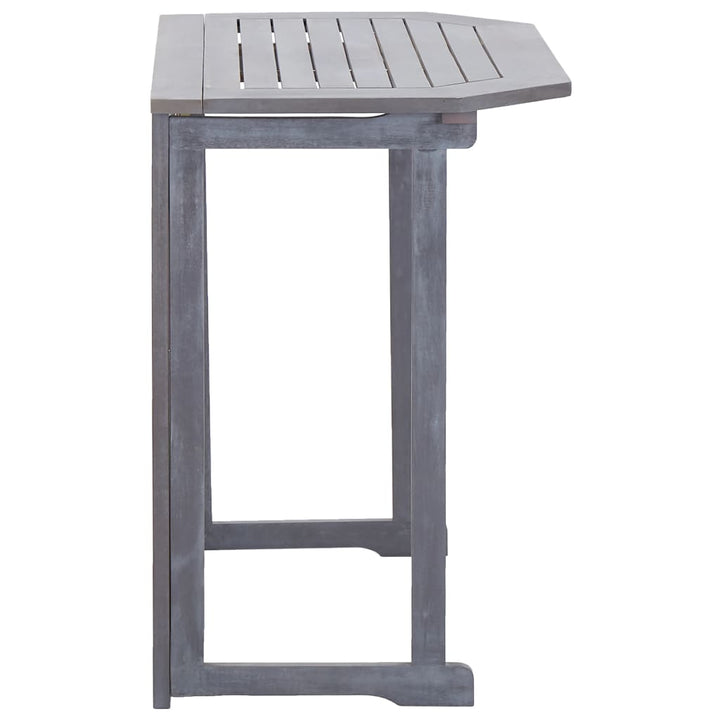 Masă De Balcon Pliabilă, 90X50X74 Cm, Lemn Masiv De Acacia