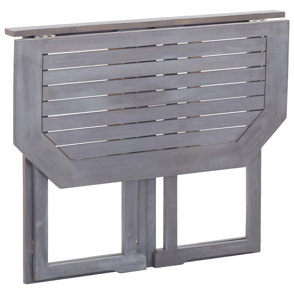Masă De Balcon Pliabilă, 90X50X74 Cm, Lemn Masiv De Acacia