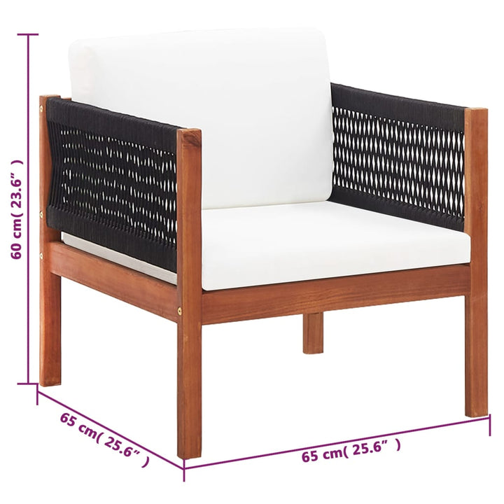 Set Mobilier De Grădină, 4 Piese, Lemn Masiv De Acacia