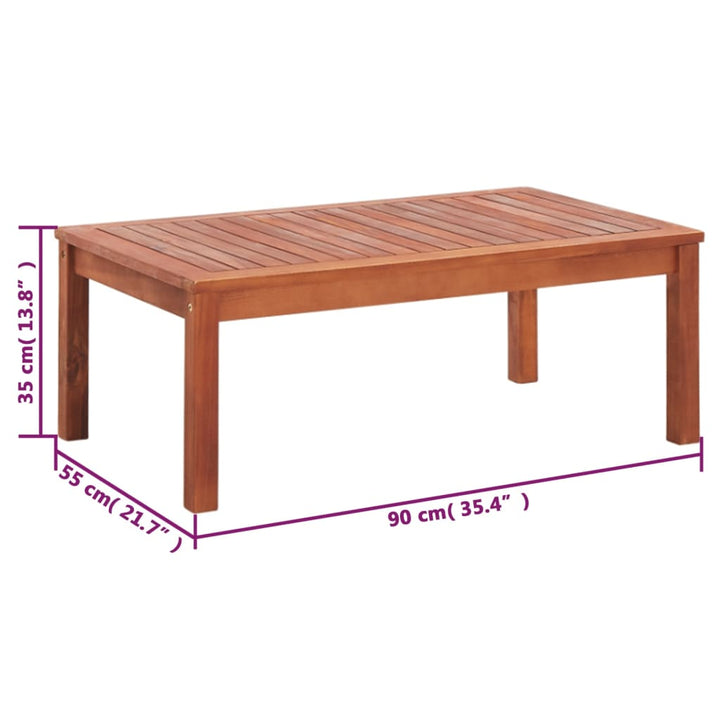Set Mobilier De Grădină, 4 Piese, Lemn Masiv De Acacia