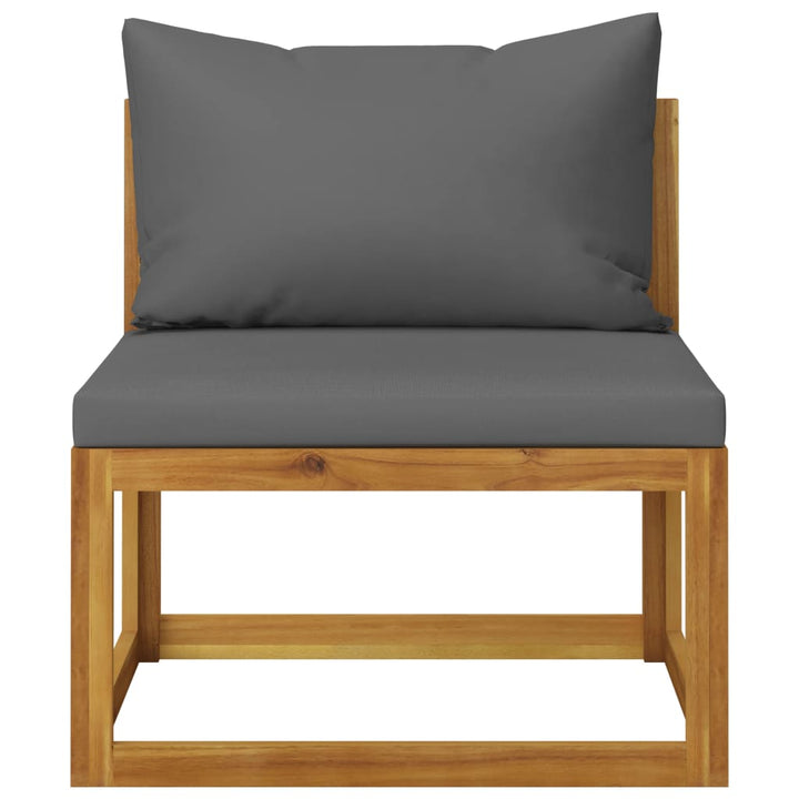 Set Mobilier Grădină Cu Perne, 6 Piese, Lemn Masiv Acacia