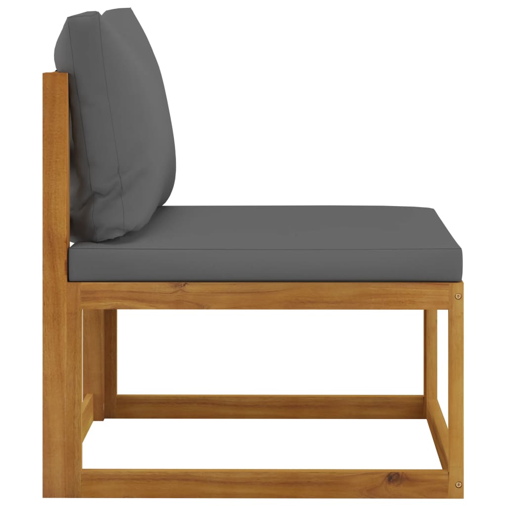Set Mobilier Grădină Cu Perne, 6 Piese, Lemn Masiv Acacia