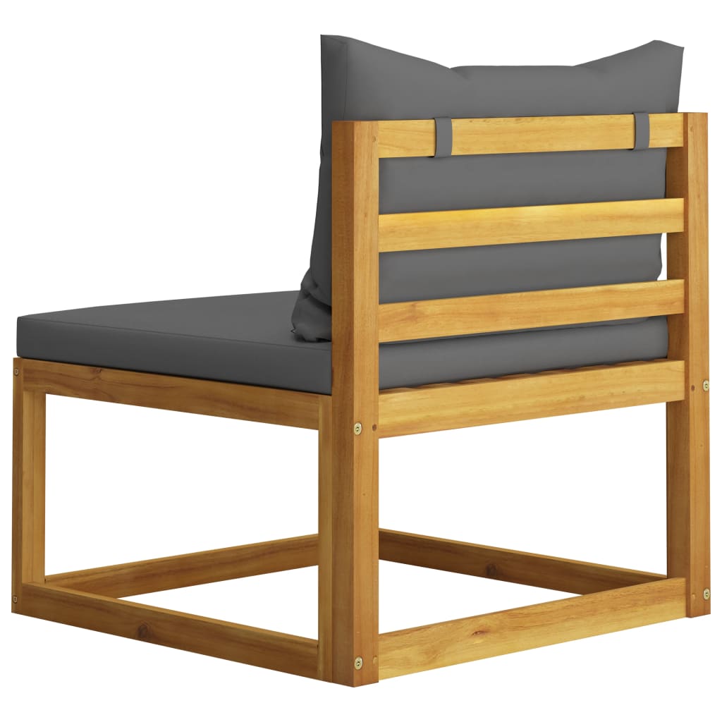 Set Mobilier Grădină Cu Perne, 6 Piese, Lemn Masiv Acacia