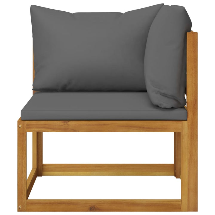 Set Mobilier Grădină Cu Perne, 6 Piese, Lemn Masiv Acacia