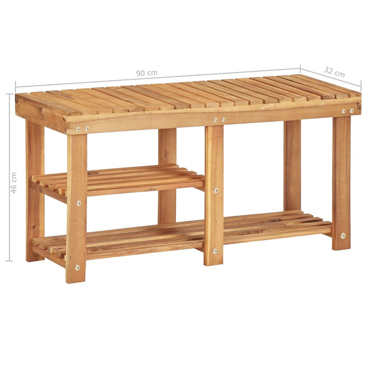 Pantofar, 90 X 32 X 46 Cm, Lemn Masiv De Acacia
