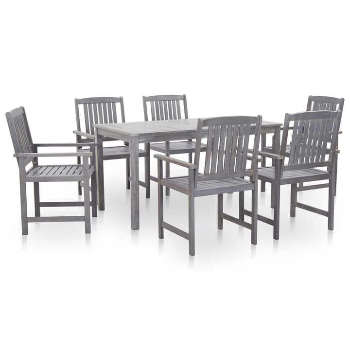 Set Mobilier De Exterior, 7 Piese, Lemn Masiv De Acacia