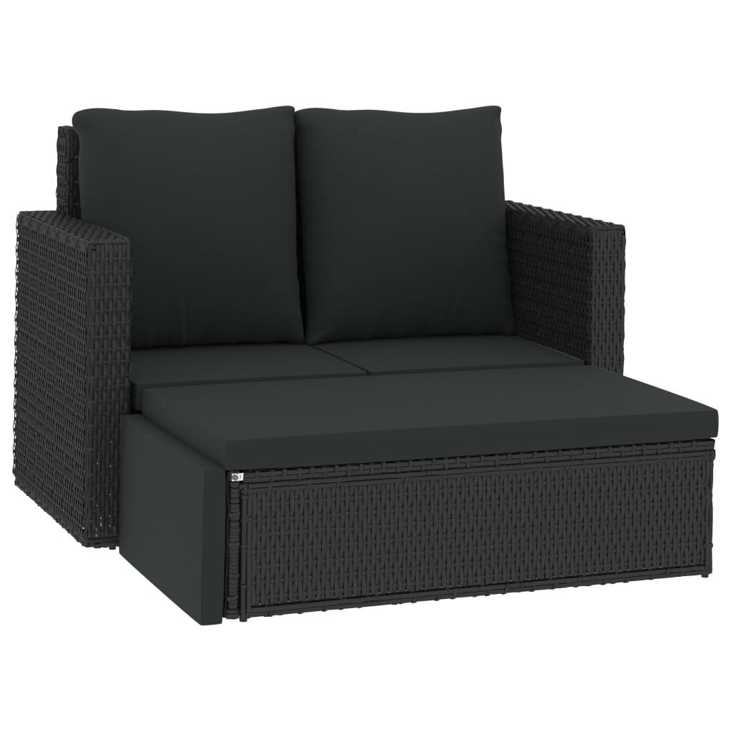 Set Mobilier De Grădină Cu Perne, 2 Piese, , Poliratan