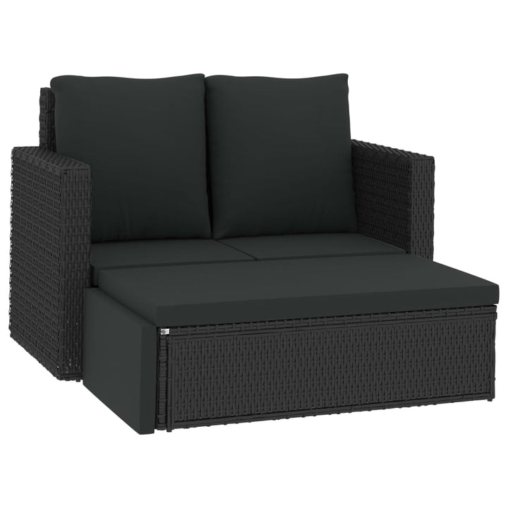 Set Mobilier De Grădină Cu Perne, 2 Piese, , Poliratan