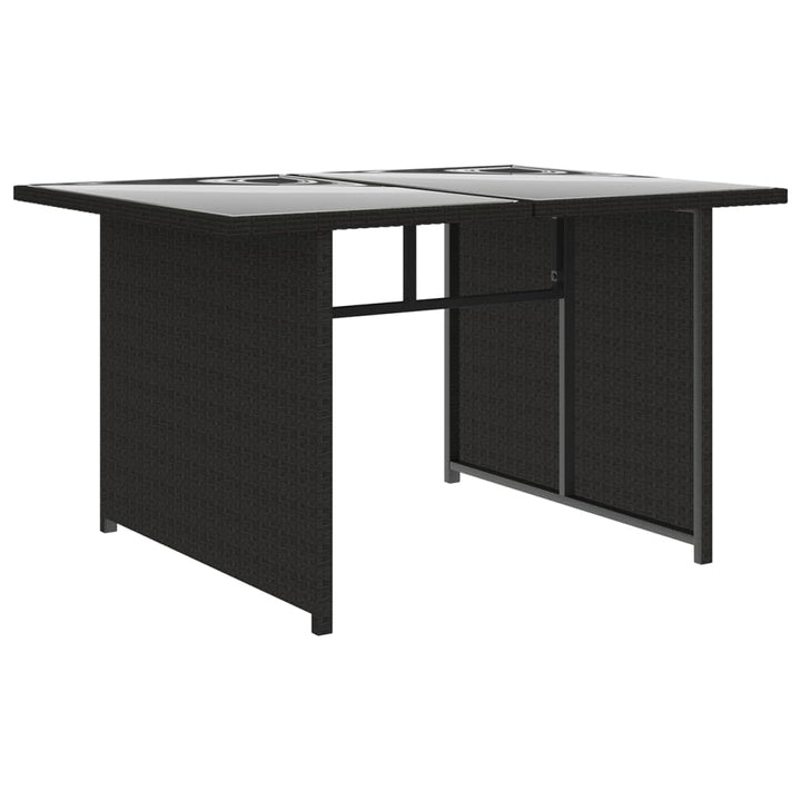 Set Mobilier De Grădină Cu Perne, 10 Piese, Negru, Poliratan