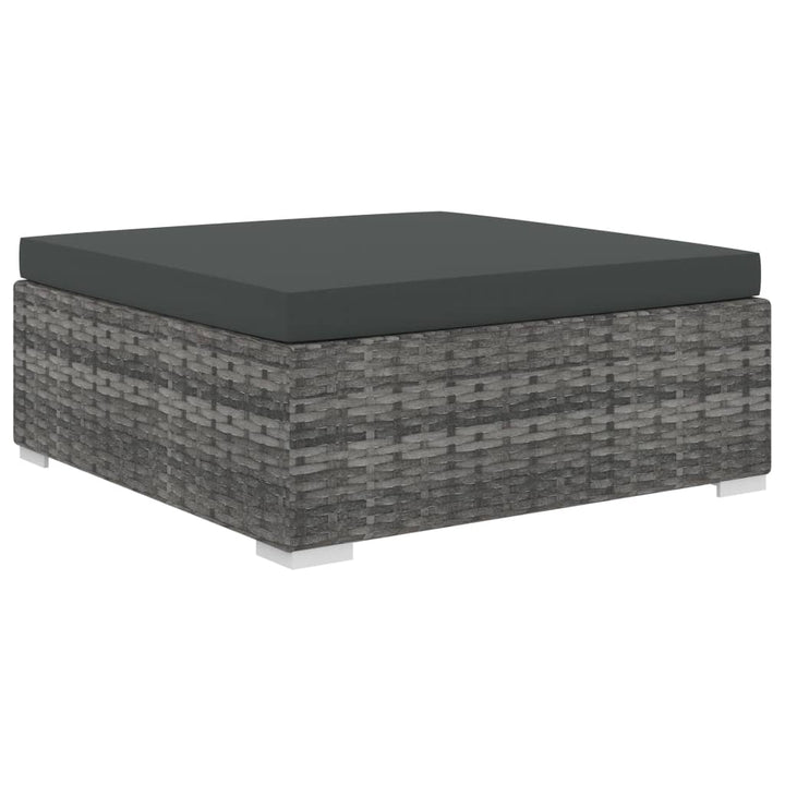 Set Mobilier De Grădină Cu Perne, 12 Piese, , Poliratan